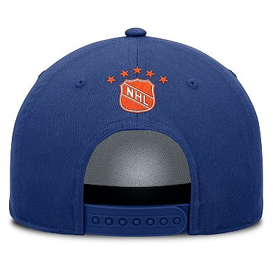 Men's Fanatics Blue Edmonton Oilers Decades Collection A-Frame Rope Adjustable Hat