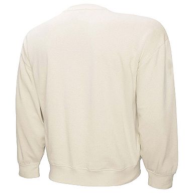 Women's Mitchell & Ness Cream Atlanta Braves Cooperstown Collection Laurel Pullover Sweatshirt