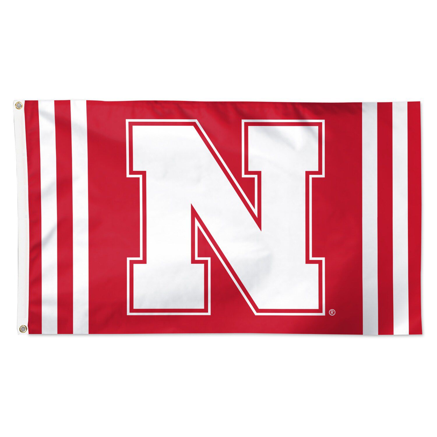 Bandiera Deluxe Wincraft NCAA University Of Nebraska - 90x150 Cm, Con Occhielli, Ufficiale