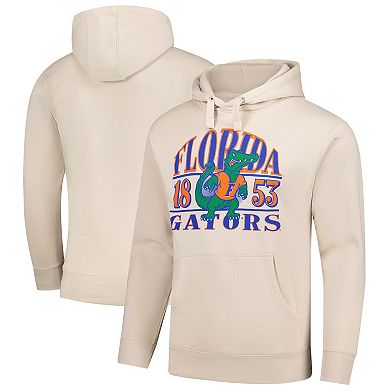 Men's Cream Florida Gators Upper Arch Letters Pullover Hoodie
