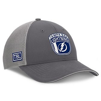 Men's Fanatics Gray Tampa Bay Lightning Authentic Pro Home Ice Trucker Adjustable Hat