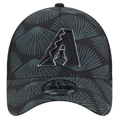 Men's New Era Black Arizona Diamondbacks 9FORTY A-Frame Trucker Adjustable Hat