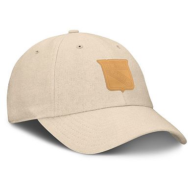Men's Fanatics Tan New York Rangers Front Office Canvas Adjustable Hat