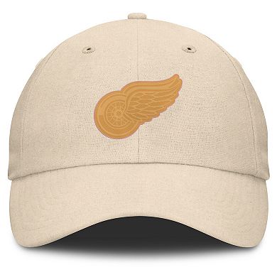 Men's Fanatics Tan Detroit Red Wings Front Office Canvas Adjustable Hat