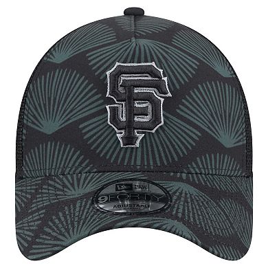 Men's New Era Black San Francisco Giants 9FORTY A-Frame Trucker Adjustable Hat