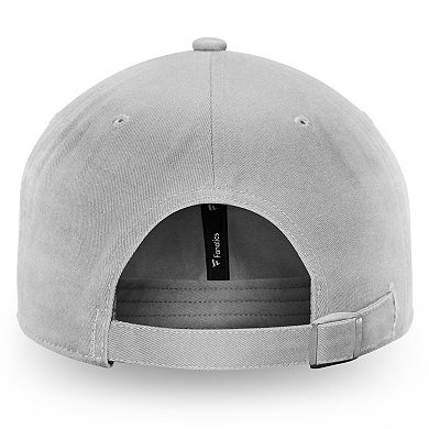 Men's Fanatics Gray Nashville Predators Wordmark Core Fundamental Adjustable Hat