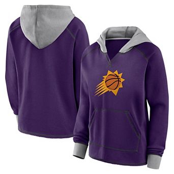 Women's Logo Athletic Purple Phoenix Suns Boom Pullover Hoodie