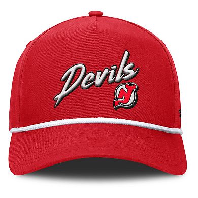 Men's Fanatics Red New Jersey Devils Decades Collection A-Frame Rope Adjustable Hat