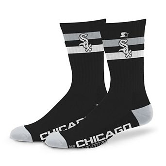 Unisex Starter Chicago White Sox Team Color Two-Stripe Crew Socks