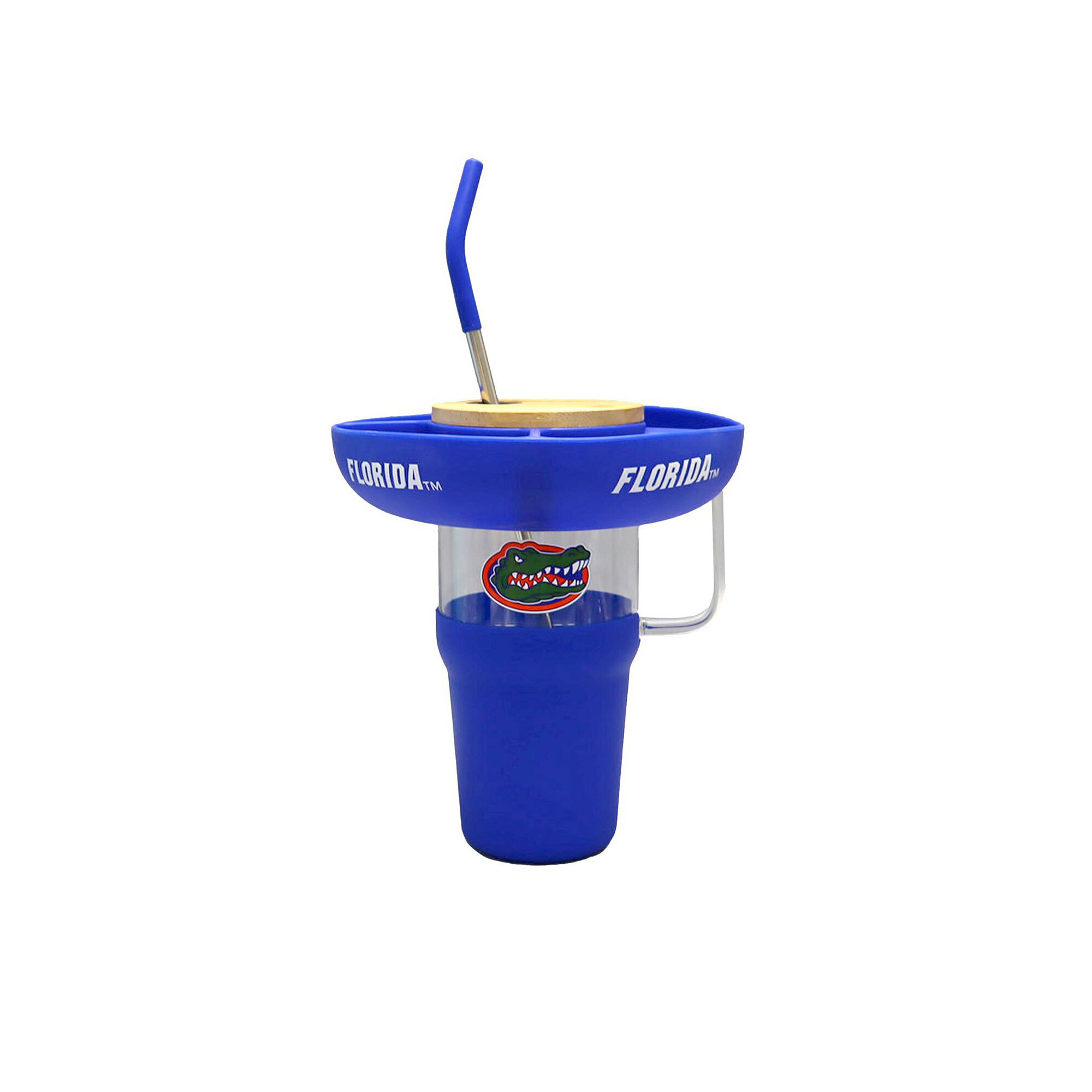 The Memory Company Florida Gators 40oz. Glass Tumbler with Silicone Snack T