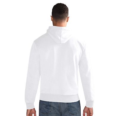 Men's Starter White Buffalo Bills Vintage Pullover Hoodie