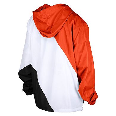 Men's New Era Orange New York Knicks 2024/25 City Edition Full-Zip Windbreaker Jacket