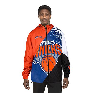 Men's New Era Orange New York Knicks 2024/25 City Edition Full-Zip Windbreaker Jacket
