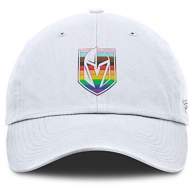 Men's Fanatics White Vegas Golden Knights PRIDE Adjustable Hat
