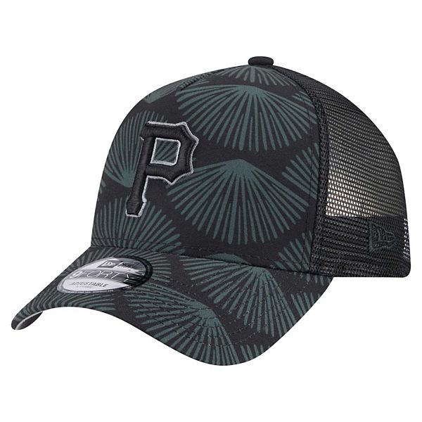 帽子 PPPTAA Men's New Era Black Pittsburgh Pirates 9FORTY A-Frame Trucker