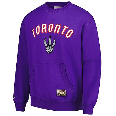 Men's Mitchell & Ness Purple Toronto Raptors Nights Pullover Sweatshirt