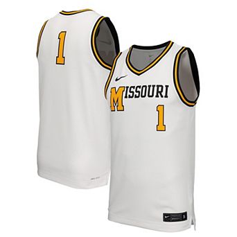 Men's Nike White Missouri Tigers Retro Replica Basketball Jersey