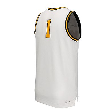 Men's Nike White Missouri Tigers Retro Replica Basketball Jersey