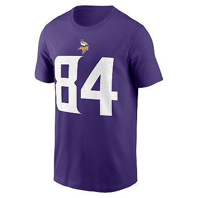 Men's Nike Randy Moss Purple Minnesota Vikings Retired Player Name & Number T-Shirt