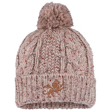 Women's New Era Tan FC Cincinnati Cuffed Knit Hat with Pom