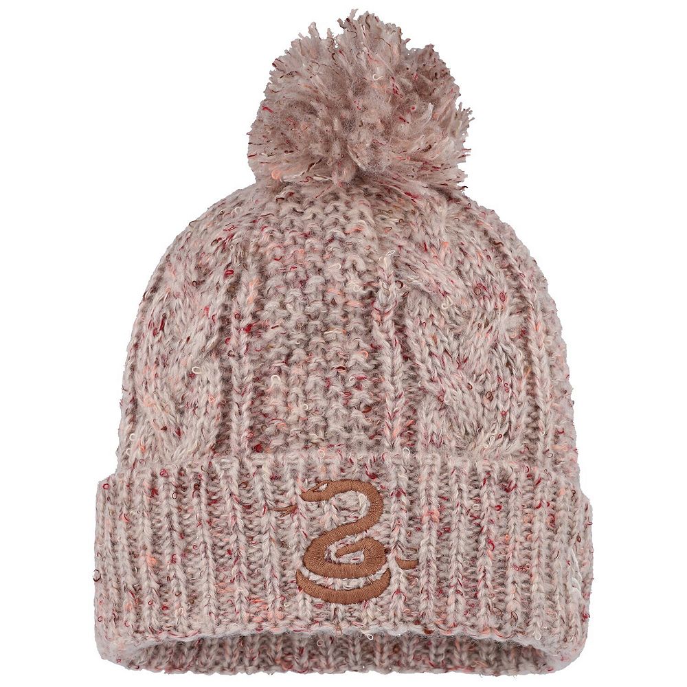 Women s New Era Tan Philadelphia Union Cuffed Knit Hat with Pom