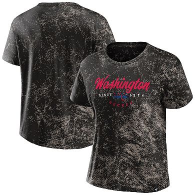 Women's Fanatics Black Washington Capitals Breakaway T-Shirt