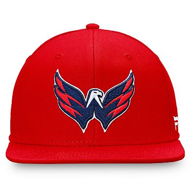 Men's Fanatics Red Washington Capitals Core Primary Logo Snapback Hat