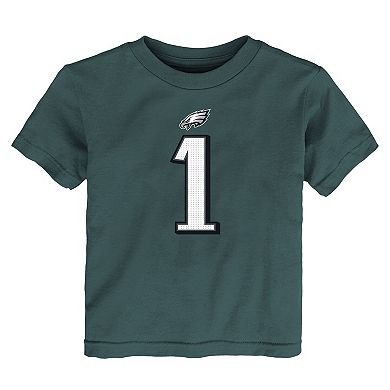 Toddler Nike Jalen Hurts Midnight Green Philadelphia Eagles Player Name & Number T-Shirt