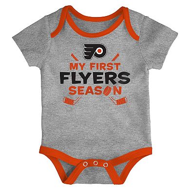 Newborn & Infant Philadelphia Flyers Legend Three-Piece Bodysuit Set