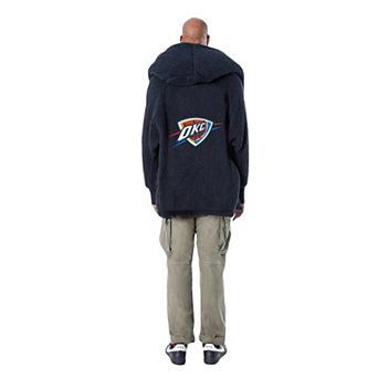 Unisex The Best Lounger in the World By Jill Martin Navy Oklahoma City Thunder Oversized Open-Front Hoodie Sweater
