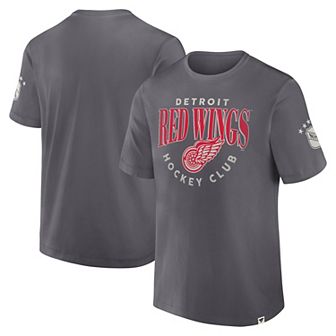 Men's Fanatics Gray Detroit Red Wings Decades Collection Made To Last T-Shirt