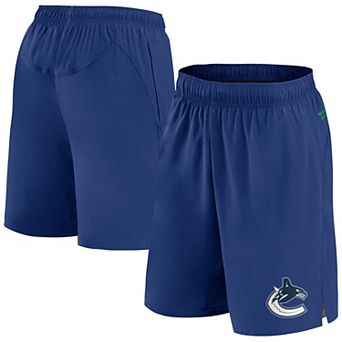 Men's Fanatics Blue Vancouver Canucks Authentic Pro Tech Shorts