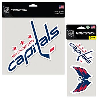 WinCraft Washington Capitals Three-Pack Perfect Cut Decals