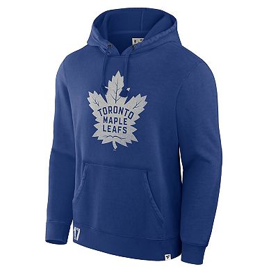 Men's Fanatics Blue Toronto Maple Leafs Decades Collection Tradition Fleece Pullover Hoodie