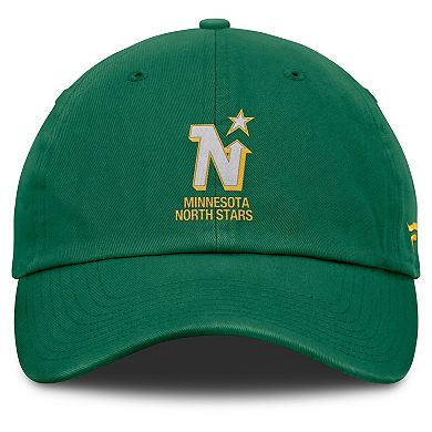 Men's Fanatics Kelly Green Minnesota North Stars Decades Collection Adjustable Hat