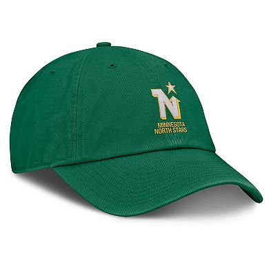 Men's Fanatics Kelly Green Minnesota North Stars Decades Collection Adjustable Hat