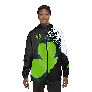 Men's New Era Black Boston Celtics 2024/25 City Edition Full-Zip Windbreaker Jacket