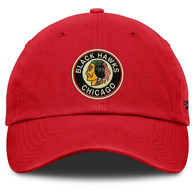 Men's Fanatics Red Chicago Blackhawks Decades Collection Adjustable Hat