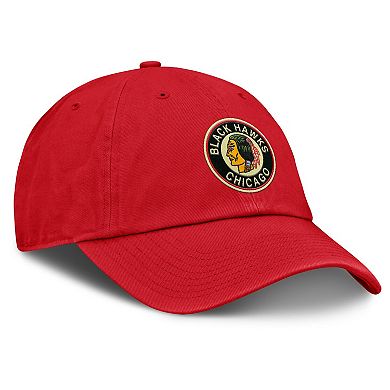 Men's Fanatics Red Chicago Blackhawks Decades Collection Adjustable Hat