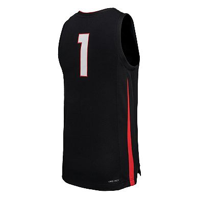 Men's Nike Black Gonzaga Bulldogs Replica Basketball Jersey
