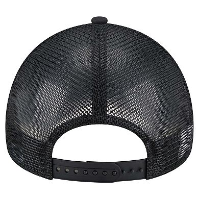 Men's New Era Black Chicago White Sox 9FORTY A-Frame Trucker Adjustable Hat