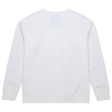 Men's Mitchell & Ness x Bud Light White Pittsburgh Steelers The Crest Pullover Sweatshirt