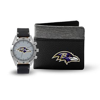 Baltimore Ravens Watch and Wallet Gift Set