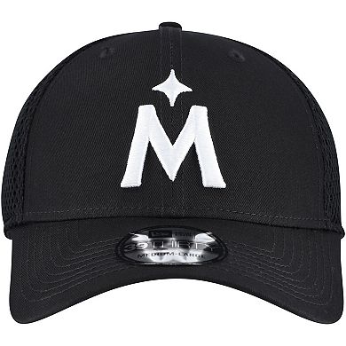 Men's New Era Minnesota Twins Evergreen Black & White Neo 39THIRTY Flex Hat