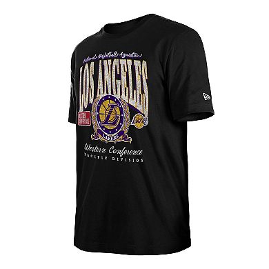 Men's New Era Black Los Angeles Lakers Sport Classics Enzyme Washed T-Shirt