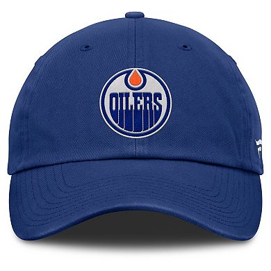 Men's Fanatics Blue Edmonton Oilers Decades Collection Adjustable Hat