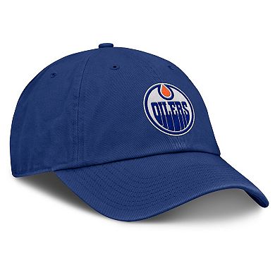 Men's Fanatics Blue Edmonton Oilers Decades Collection Adjustable Hat