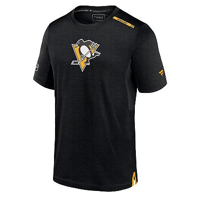 Men's Fanatics Black Pittsburgh Penguins Authentic Pro Performance T-Shirt
