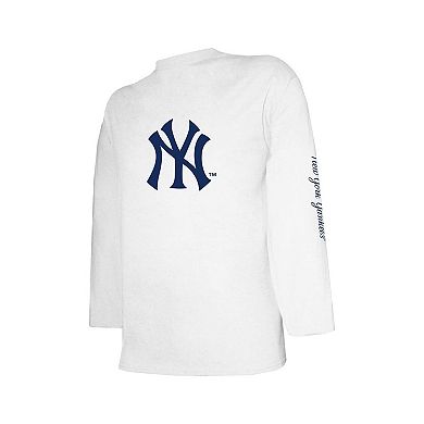 Youth Stitches Navy/White New York Yankees Combo T-Shirt Set
