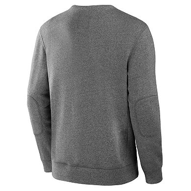 Men's Fanatics Heather Gray New Jersey Devils Decades Collection Legendary Fleece Pullover Sweatshirt